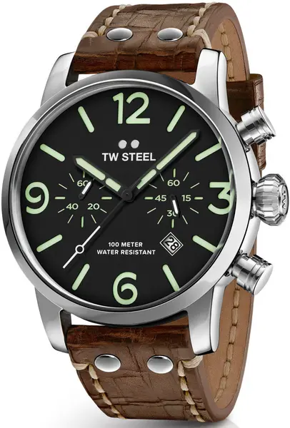 Image of TW Steel Watch Maverick Chronograph 45mm - Black TW-400