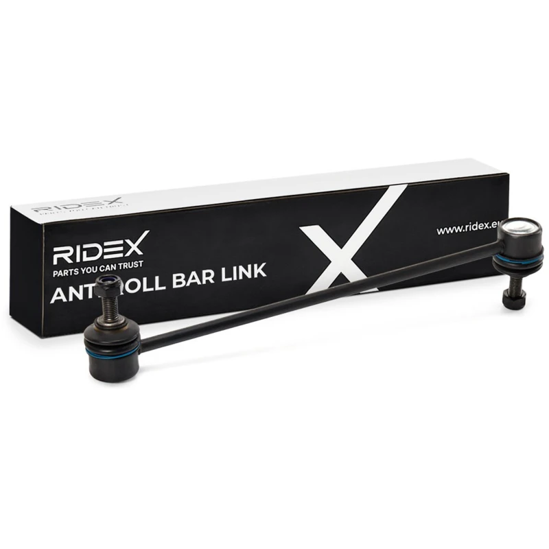 Image of RIDEX 3229S0018 Anti-roll bar link Front Axle Steel Link Stabiliser (3229)