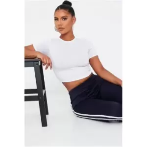 Image of I Saw It First Fitted Crop T-Shirt - White