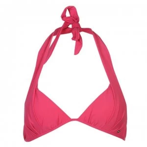 Image of ONeill Halter Neck Bikini Bra Top Ladies - Beetroot Purple