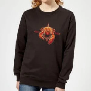 Image of Aquaman Brine King Womens Sweatshirt - Black - S