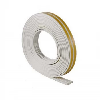 Image of Stormguard E Profile Self-Adhesive Rubber Draught Excluder - White 10M