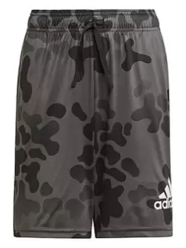 Image of adidas Older Boys Designed 2 Move Seasonal Shorts - Black, Size 9-10 Years