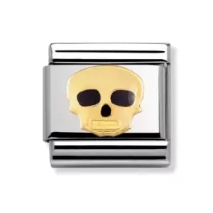 Image of Nomination Classic Gold Skull Charm