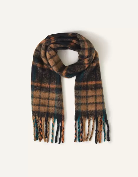 Image of Super-Fluffy Check Scarf