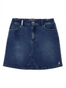Image of Joules Girls Hollis Denim Skirt - Denim