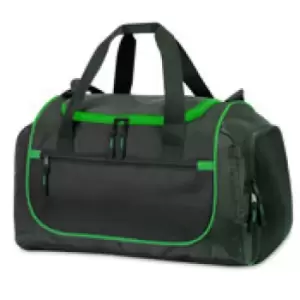 Image of Shugon Piraeus Shoulder Strap Holdall Bag (Pack of 2) (One Size) (Black/Green) - Black/Green