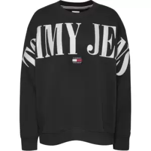 Image of Tommy Jeans Tjw Crv Rlx Archive 1 Crew - Black