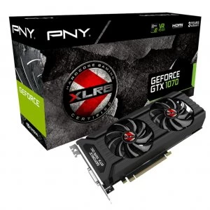 Image of PNY XLR8 GeForce GTX1070 8GB GDDR5 Graphics Card