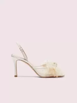 Image of Kate Spade Bridal Sparkle Heels, Cream, 4