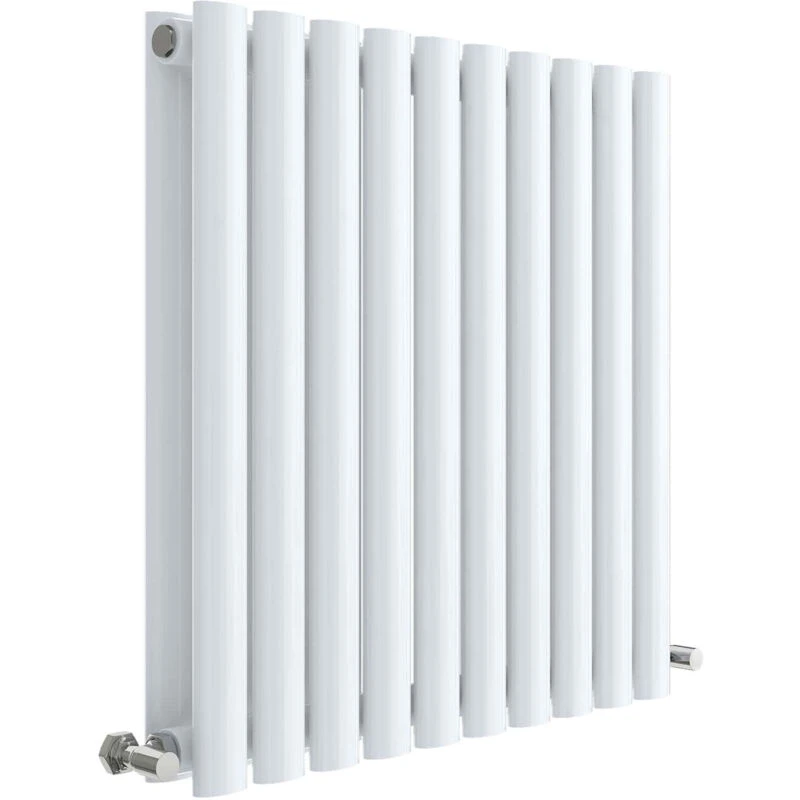 Image of Aspire Aspire - Hudson Reed Revive Double Designer Horizontal Radiator 600mm h x 586mm w - High Gloss White PWHL338D
