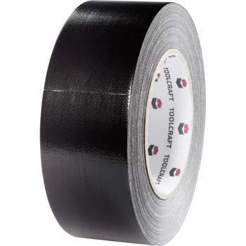 Image of Toolcraft 404175 Fabric Gaffer Tape 40 m x 48mm - Black