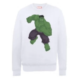 Image of Marvel Avengers Assemble Hulk Pose Sweatshirt - White - XL