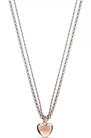 Image of Ladies Guess Jewellery Unchain My Heart Necklace UBN78078