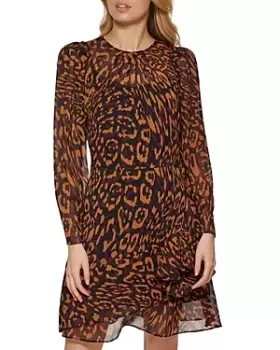 Image of DKNY Animal Print Dress