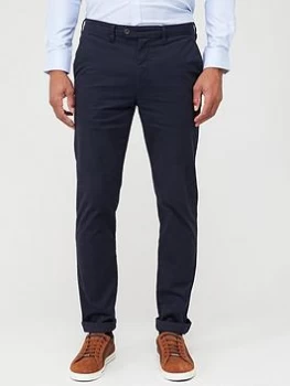 Image of Ted Baker Core Plain Chino Trousers - Navy, Size 38, Men