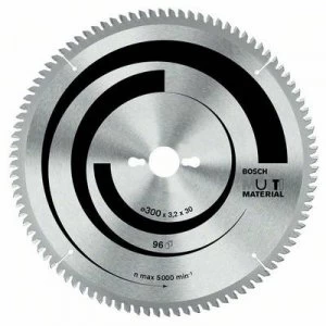 Image of Bosch Accessories Multi Material 2608640451 Carbide metal circular saw blade 254 x 30 x 3.2mm Number of cogs: 96