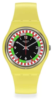 Image of Swatch Original GENT YEL_RACE Bio-Ceramic SO31J400 Watch