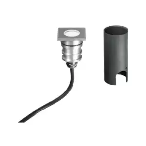 Image of Netlighting Impact 24V LED Recessed Downlight Nickel, IP67 180lm 3000K 4.5x4.5x5