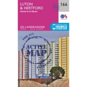 Image of Luton, Hertford, Hitchin & St Albans by Ordnance Survey (Sheet map, folded, 2016)