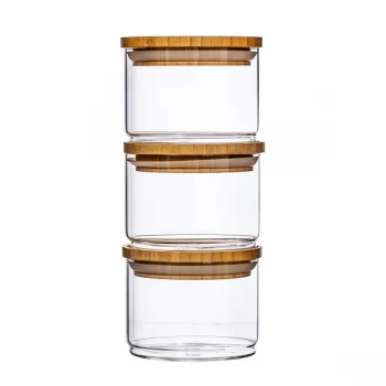 Image of Sass & Belle Stacking Glass Storage Jars - Set of 3