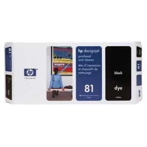 Image of HP 81 Black Ink Printhead and Cleaner