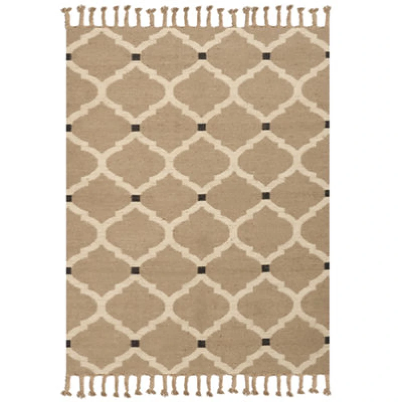 Image of Beliani Rug Orencik Beige 160 X 230 Cm Jute