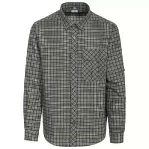 Image of Trespass Mens Snyper Check Shirt (S) (Green Check)