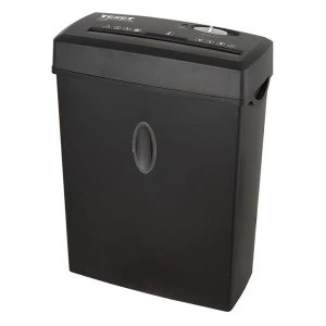 Image of Texet 12 Litre Cross Cut Paper Shredder with 6 Sheet Capacity Black