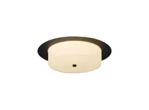 Image of Ceiling, 18W LED, 3000K, 1080lm, IP44, Sand Black, 3yrs Warranty