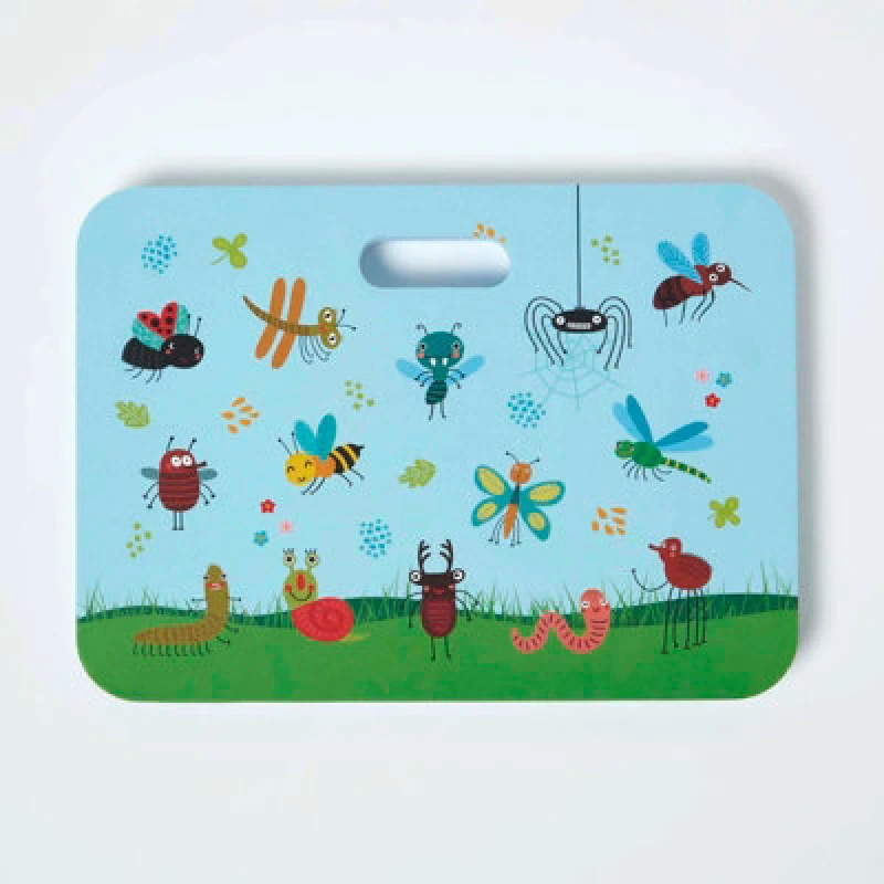 Image of Homescapes Children's Garden Kneeling Pad With Insect Design