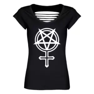 Image of Grindstore Womens/Ladies Feminist Goth T-Shirt (S) (Black)