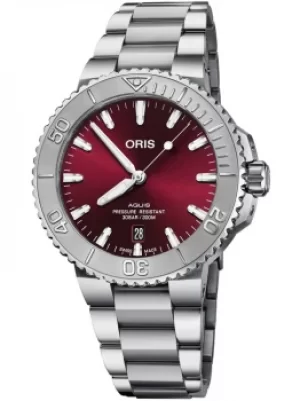Image of Oris Mens Aquis Date Relief Watch 01 733 7766 4158-07 8 22 05PEB