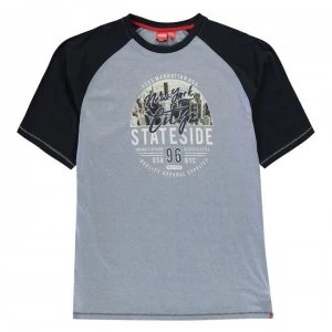 Image of D555 Jarvis NY T Shirt Mens - Sky Blue Marl
