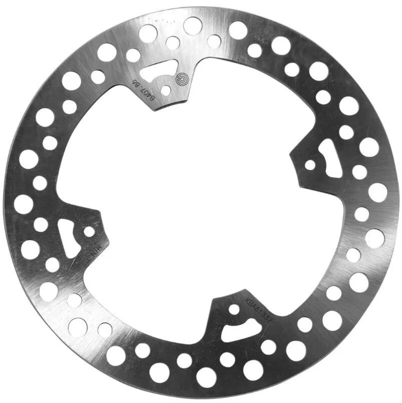 Image of BREMBO 68B40786 Brake disc PRIME - Serie-Oro - Fixed Disc Rear, Perforated Brake Disc (82)