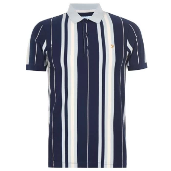 Image of Farah Stripe Polo Shirt - 996 Yale
