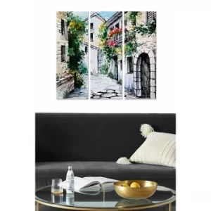 Image of MDF189399467 Multicolor Decorative MDF Painting (3 Pieces)