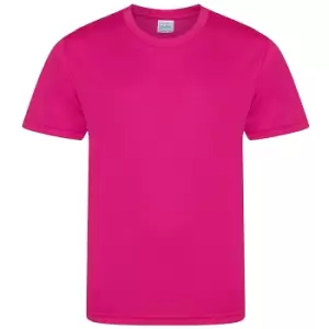 Image of AWDis Childrens/Kids Cool Smooth T-Shirt (3/4 Years) (Hot Pink)