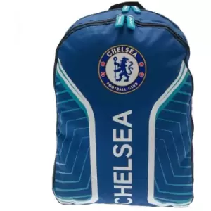 Image of Chelsea FC Flash Backpack (One Size) (Blue/White) - Blue/White