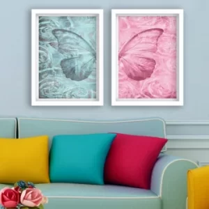 Image of SET_114 Multicolor Decorative Framed Painting (2 Pieces)