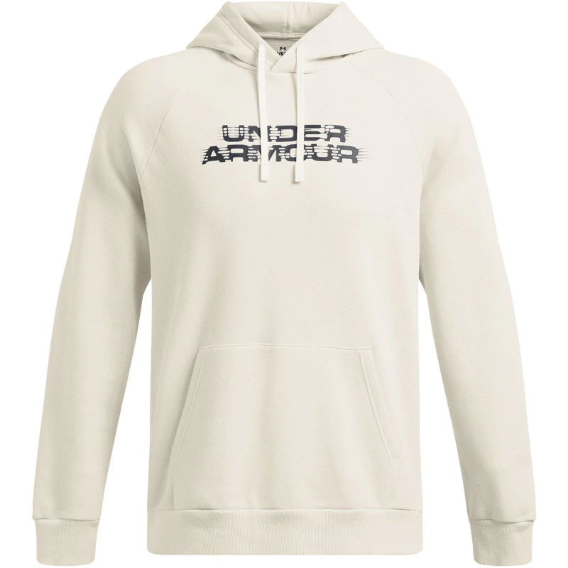 Image of Under Armour Mens Rival Fleece Hoodie White male M