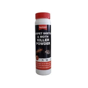 Image of Rentokil Carpet Beetle & Moth Killer Powder 150g