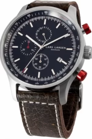 Image of Mens Lars Larsen Tachymeter Chronograph Watch 133SBDBL