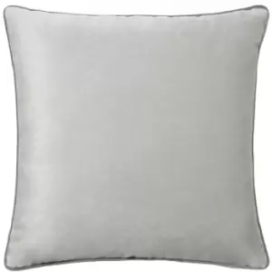 Image of Meridian Velvet Cushion Dove/Charcoal - Dove/Charcoal - Paoletti