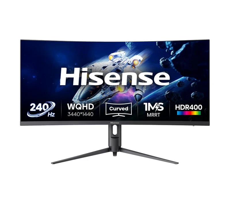 Image of HISENSE 34G6QUK Wide Quad HD 34" Curved LED Gaming Monitor - Black 6942351423111