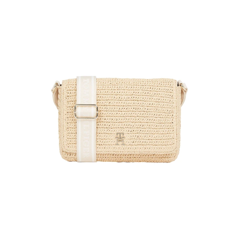 Image of Tommy Hilfiger Womens TH Spring Logo Cross Body Bags Sugarcane female One Size
