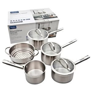 Image of Denby Stainless Steel 5Pc Pan Set