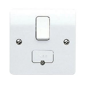 Image of MK 13A Gloss white Switched Fused connection unit