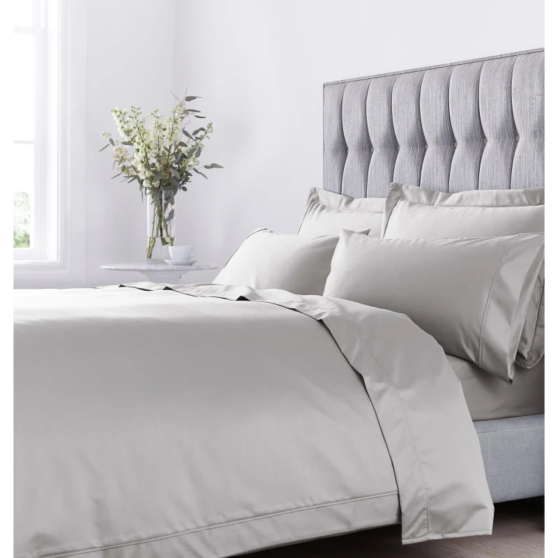 Image of Hotel Collection 1000TC Egyptian Cotton Flat Sheet Light Grey unisex Super King