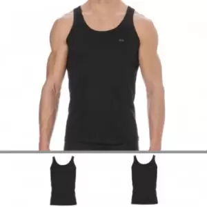 Image of Diesel 2-Pack Pure Cotton Tank Tops - Black L